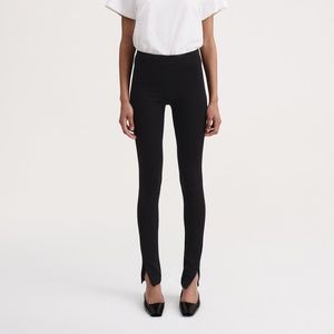 NWOT Toteme Zip Split Cork Leggings black XS